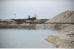 Background Gravel Quarry